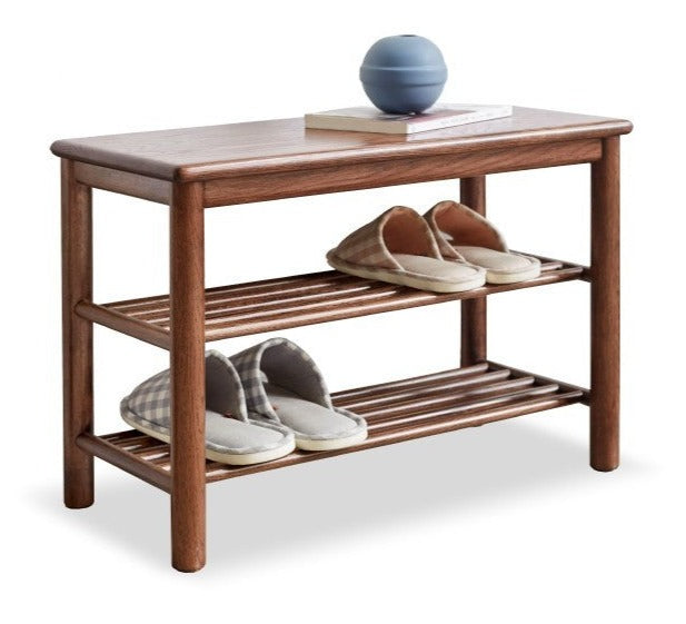 Oak Solid Wood Shoe Wearing Stool