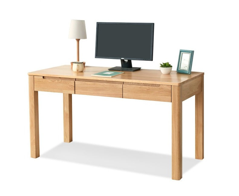 Oak, Beech Solid Wood Office Desk