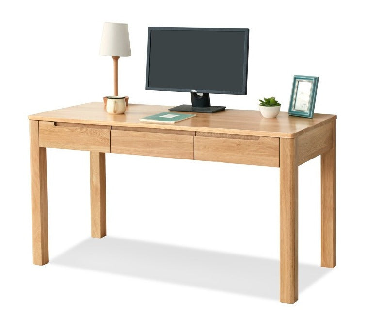 Oak, Beech Solid Wood Office Desk