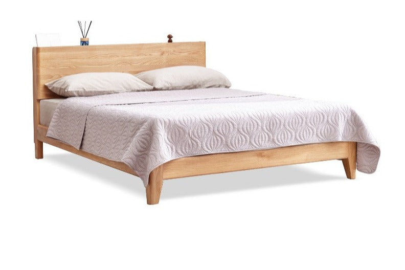 Oak Solid Wood with LED Light Bed