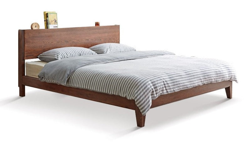 Oak Solid Wood with LED Light Bed