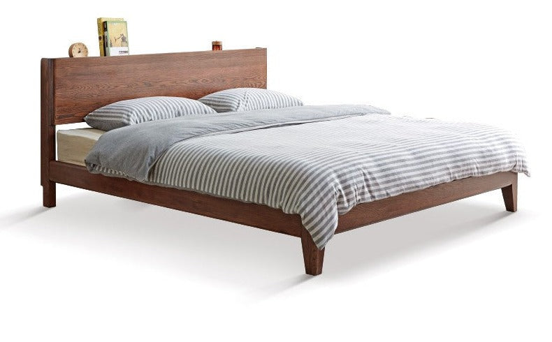 Oak Solid Wood with LED Light Bed