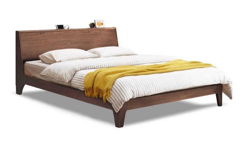 Oak Solid Wood with LED Light Bed