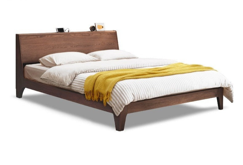 Oak Solid Wood with LED Light Bed
