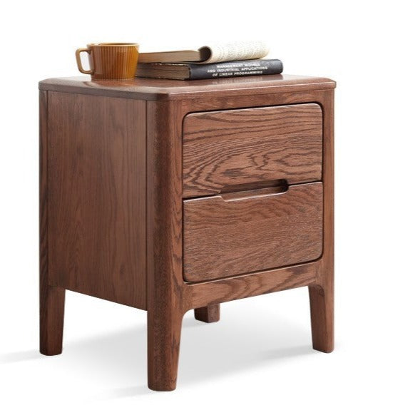 Oak solid wood Nightstand.