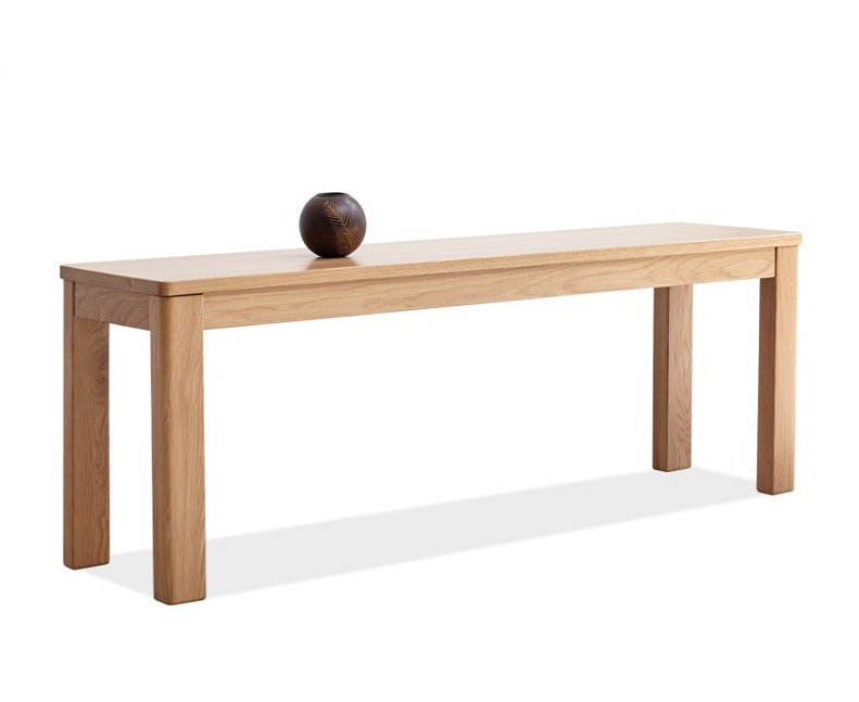 Ash, Oak, Beech, Solid Rubberwood Wide Seat Bench