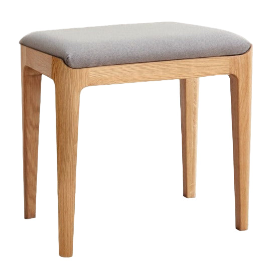 Ash, Oak, Black Walnut Solid Wood, Solid RubberWood Makeup Stool
