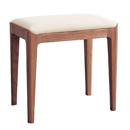 Ash, Oak, Black Walnut Solid Wood, Solid RubberWood Makeup Stool