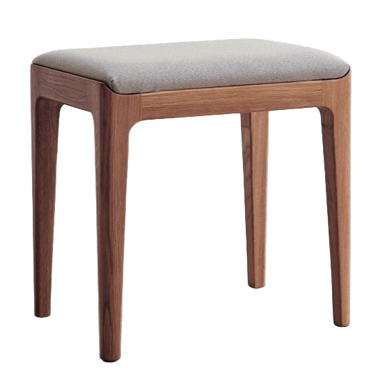 Ash, Oak, Black Walnut Solid Wood, Solid RubberWood Makeup Stool