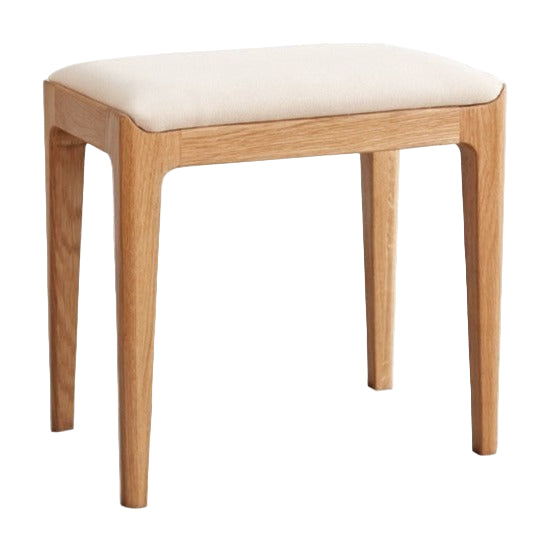 Ash, Oak, Black Walnut Solid Wood, Solid RubberWood Makeup Stool