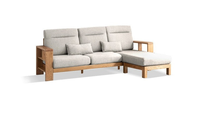 Sectional Sofa Oak solid wood+