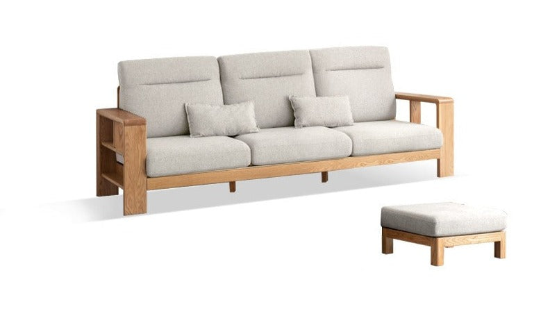 Sectional Sofa Oak solid wood+