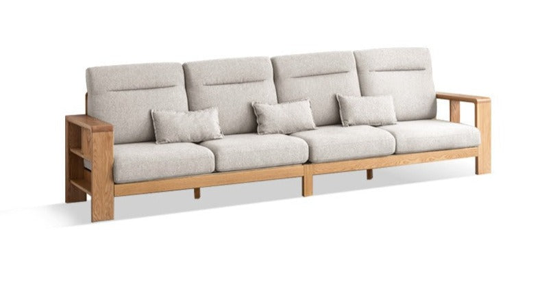 Sectional Sofa Oak solid wood+