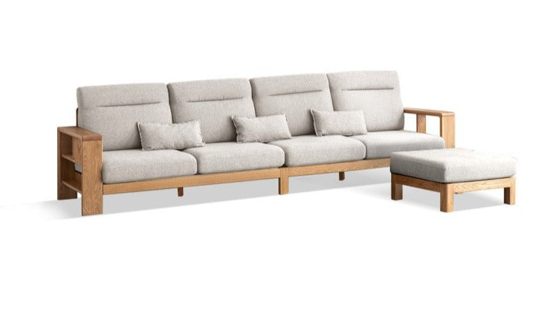 Sectional Sofa Oak solid wood+