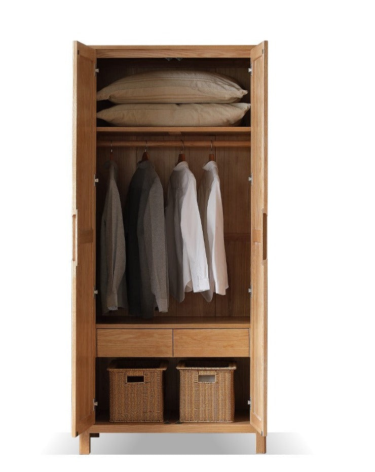 Oak solid wood Wardrobe