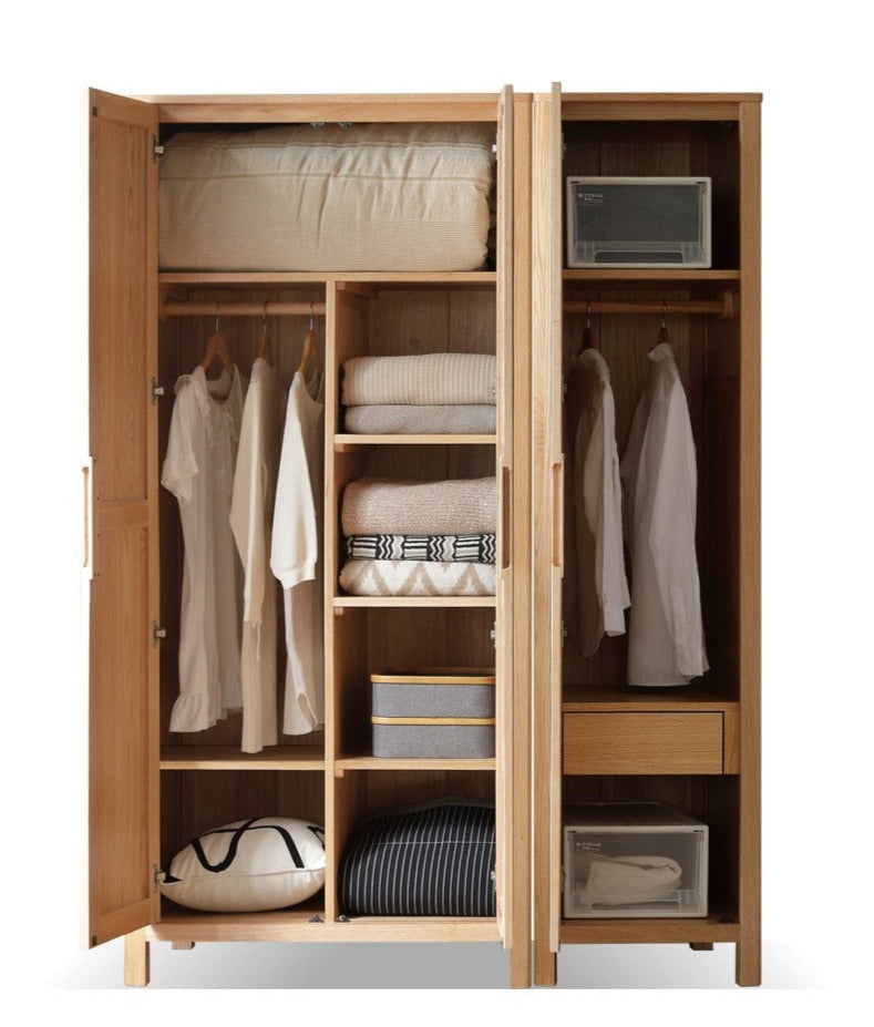 Oak solid wood Wardrobe