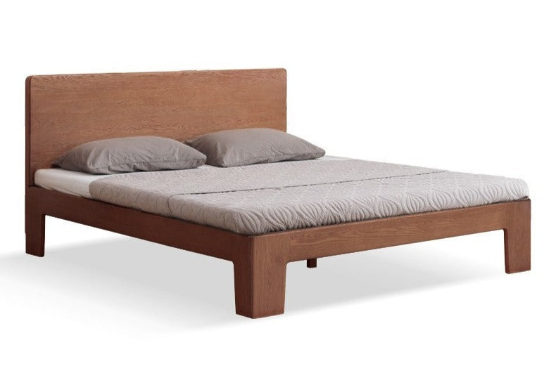 Oak Solid Wood Bed Thickened Headboard