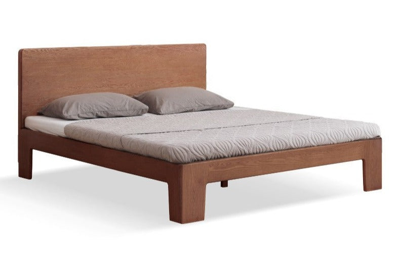 Oak Solid Wood Bed Thickened Headboard
