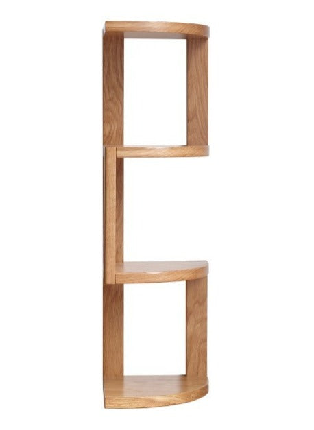 Oak Solid Wood Сorner Table Shelves