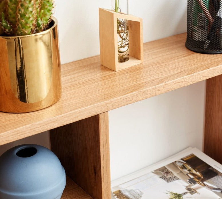 Rubberwood, Oak Solid Wood Table Shelves