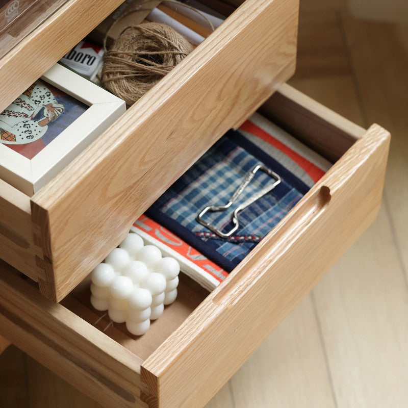 Oak Solid Wood Nordic Side Cabinet