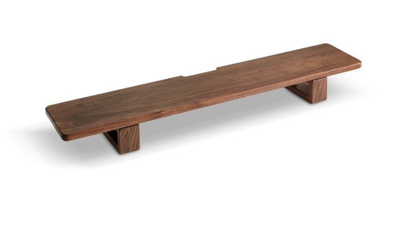 Heightening computer stand, Table shelves Walnut"