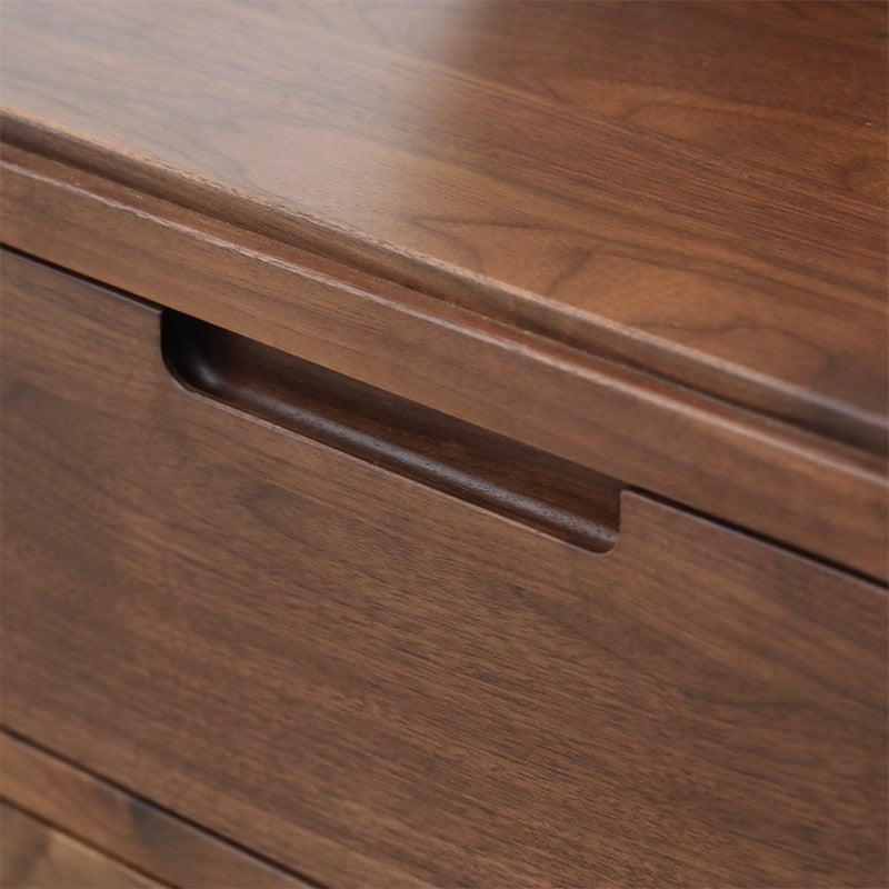 Oak Solid Wood Nordic Style Nightstand.
