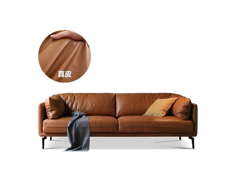 First layer cowhide art sofa ,Tech Fabric sofa Italian style+