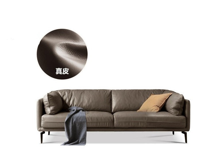 First layer cowhide art sofa ,Tech Fabric sofa Italian style+