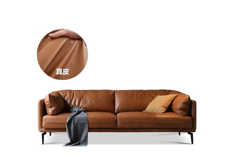 First layer cowhide art sofa ,Tech Fabric sofa Italian style+