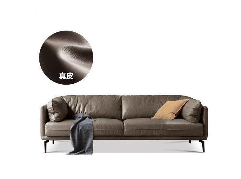 First layer cowhide art sofa ,Tech Fabric sofa Italian style+