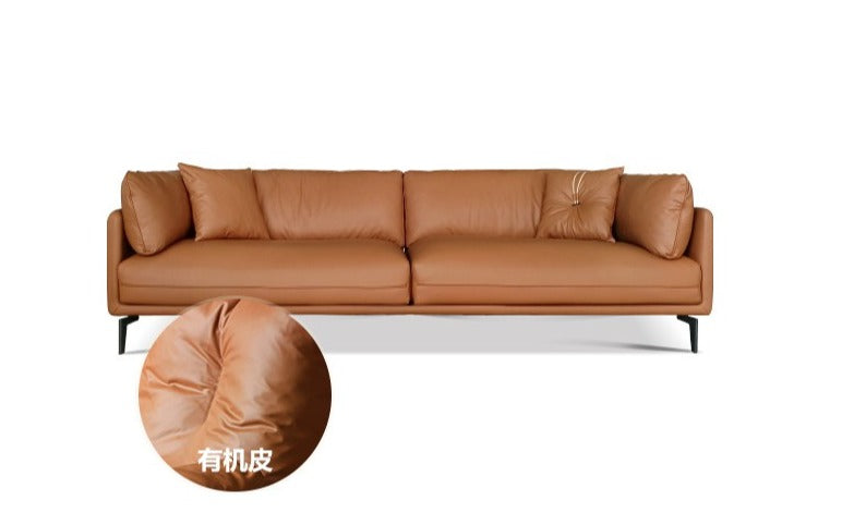 First layer cowhide art sofa ,Tech Fabric sofa Italian style+