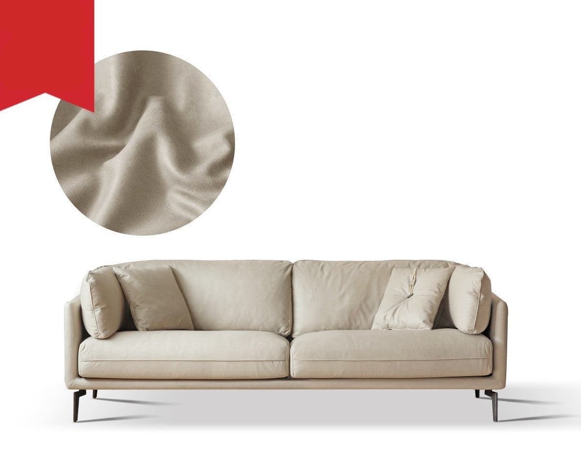 First layer cowhide art sofa ,Tech Fabric sofa Italian style+