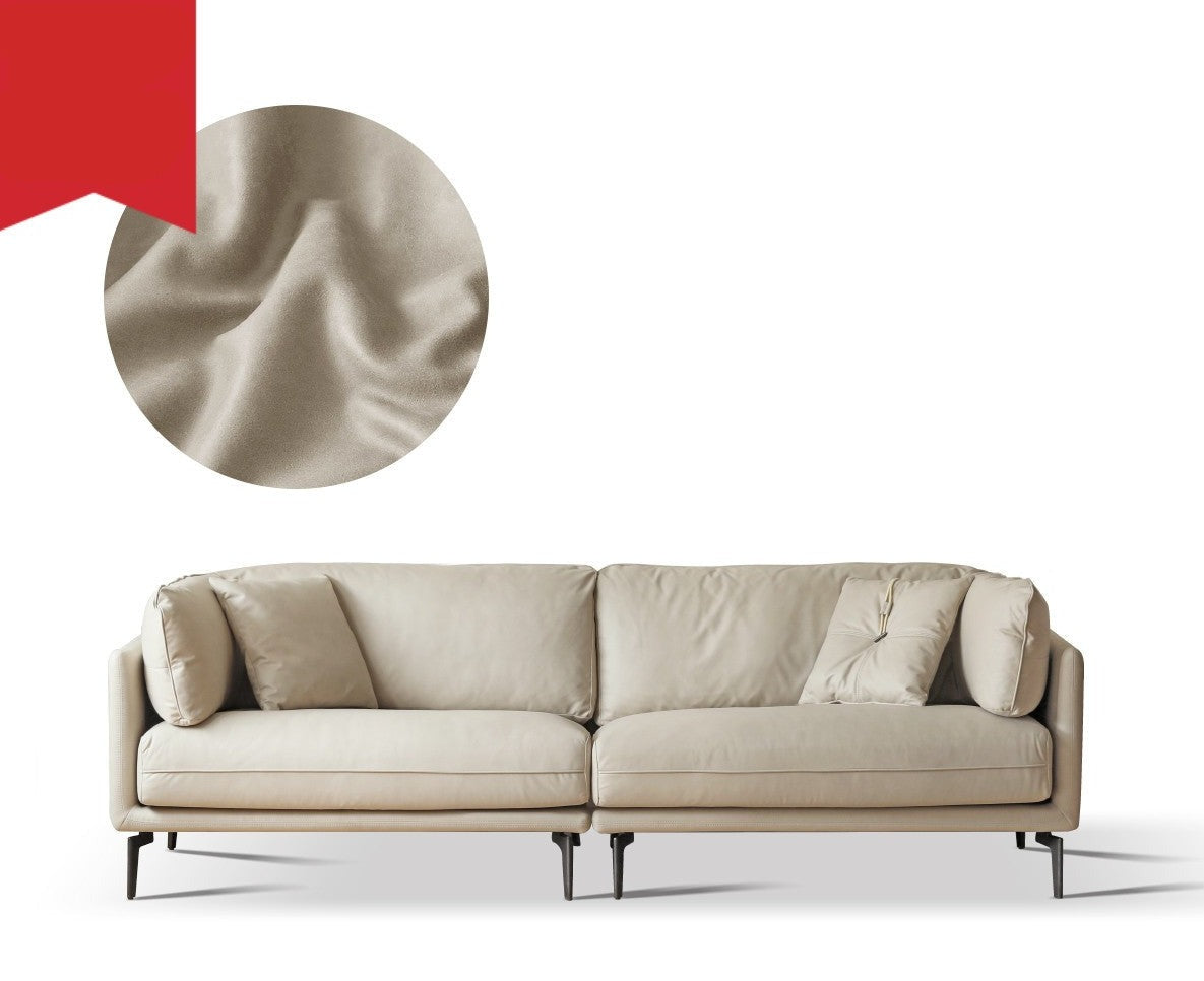 First layer cowhide art sofa ,Tech Fabric sofa Italian style+