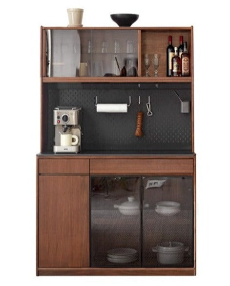 Black Walnut, South American Walnut Solid Wood Sideboard, Buffet Cabinet