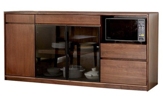 Black Walnut, South American Walnut Solid Wood Sideboard, Buffet Cabinet