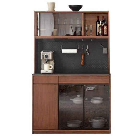 Black Walnut, South American Walnut Solid Wood Sideboard, Buffet Cabinet