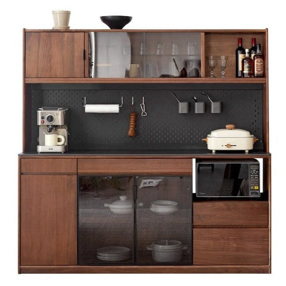 Black Walnut, South American Walnut Solid Wood Sideboard, Buffet Cabinet