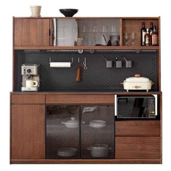 Black Walnut, South American Walnut Solid Wood Sideboard, Buffet Cabinet