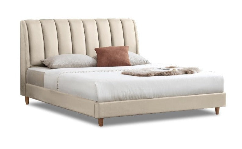 Cow leather bed