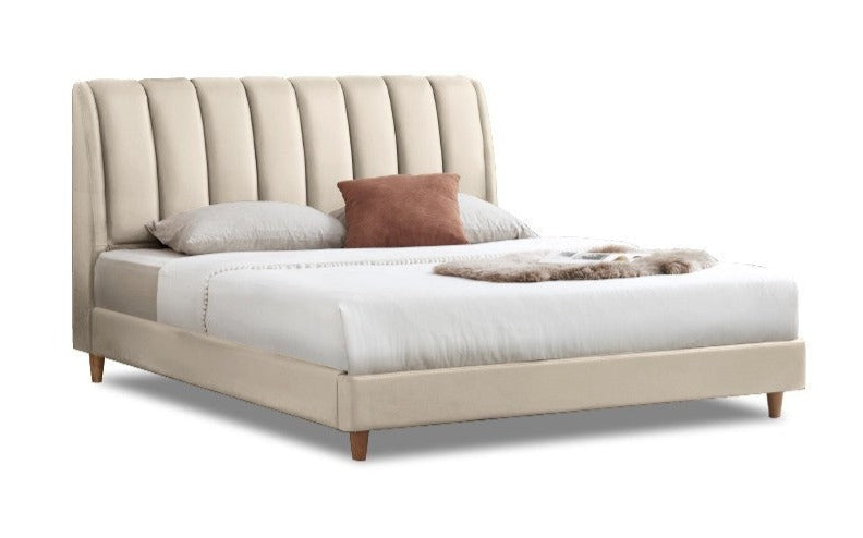 Cow leather bed
