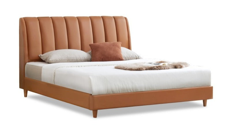 Cow leather bed