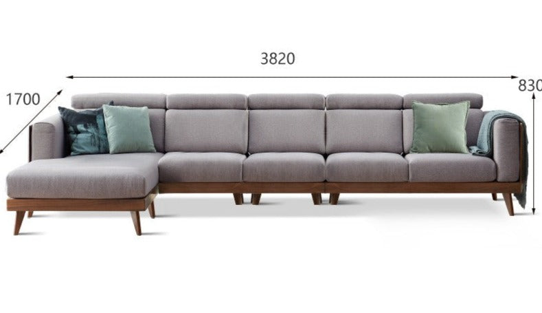 Sofa Black Walnut solid wood+