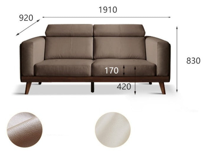 Sofa Black Walnut solid wood+
