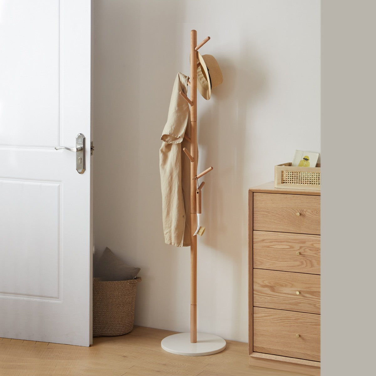 Beech, Ash Solid Wood Clothes Hanger Rack
