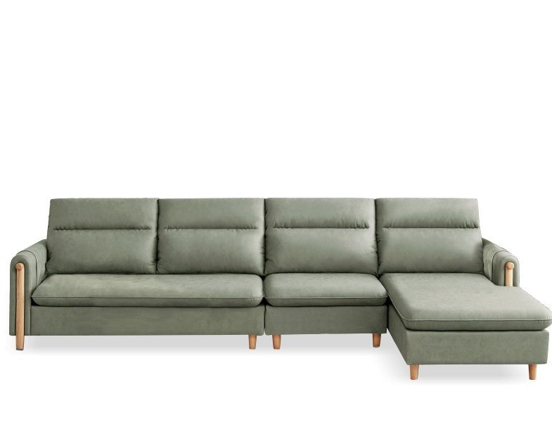 Oak Solid Wood Luxury Fabric Sofa.