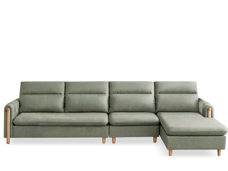 Oak Solid Wood Luxury Fabric Sofa.