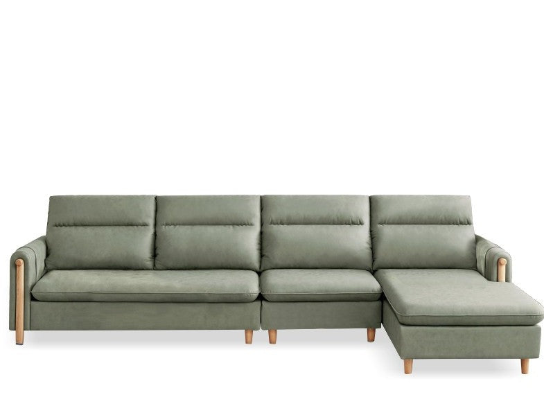 Oak Solid Wood Luxury Fabric Sofa.