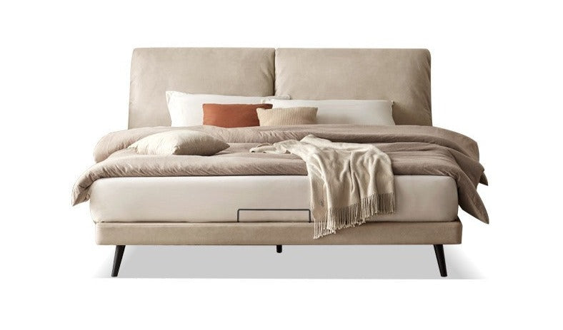Technological Fabric Bed,Genuine Leather Bed