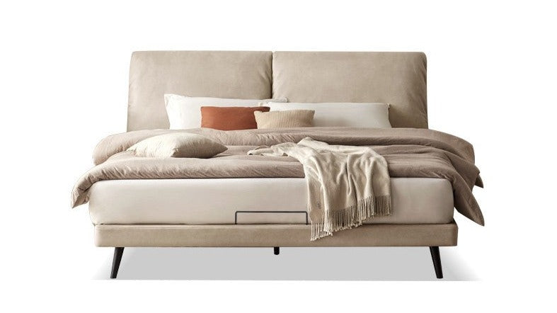 Technological Fabric Bed,Genuine Leather Bed